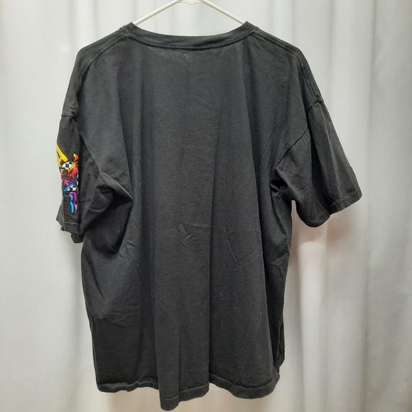 Loony Tunes Adult Size XL 1991 Graphic Tees Cartoons 90s Neon Vintage - Picture 3 of 11